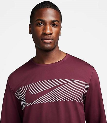 Nike Performance Herren Laufshirt NIKE DRI FIT UV MILER TOP LS FLASH
