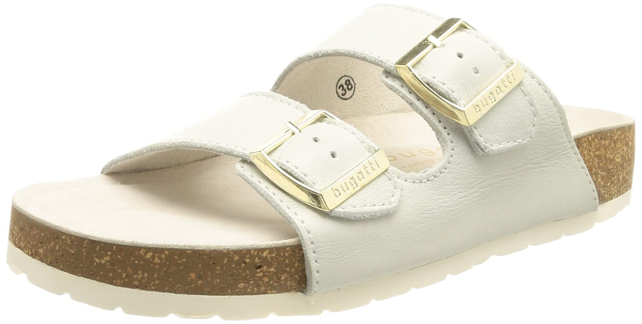 BUGATTI Komfort Sandalen weiss
