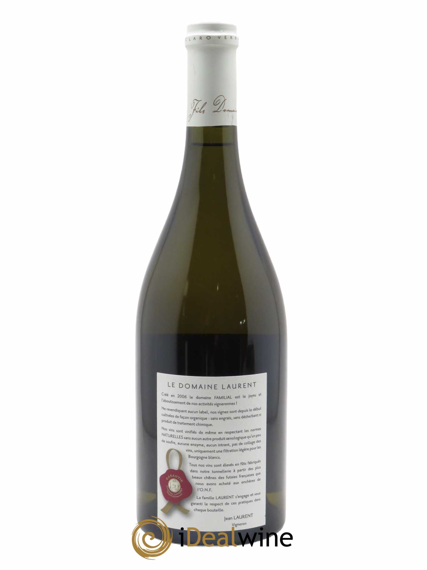 Meursault 1er Cru Poruzots Vieilles Vignes Dominique Laurent  2018 - Lot de 1 Bouteille
