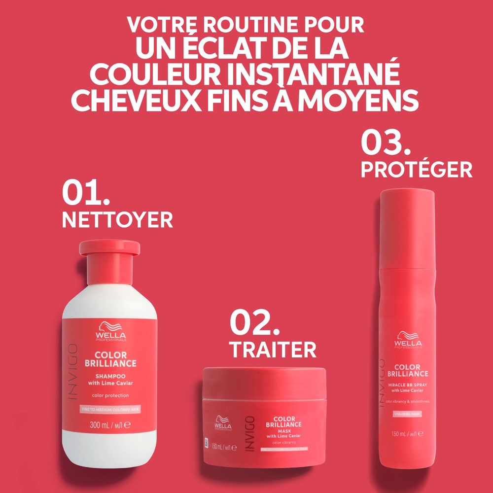 Wella Invigo Color Brilliance Masque cheveux colorés fins à moyens Masque
