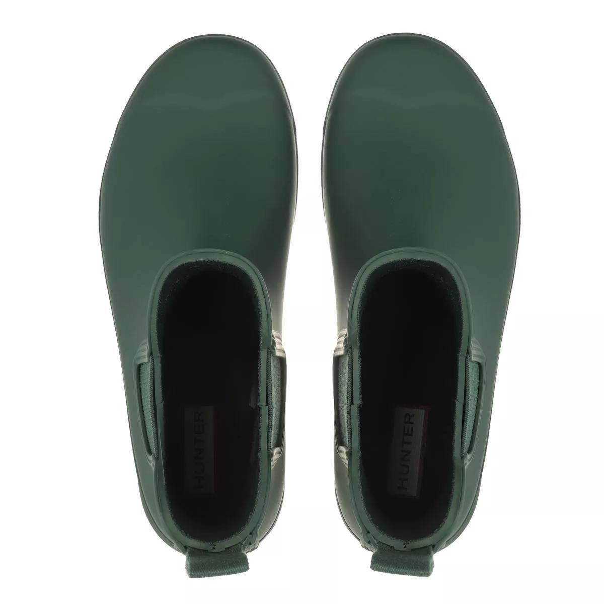 HUNTER Stiefeletten grün Regenstiefel