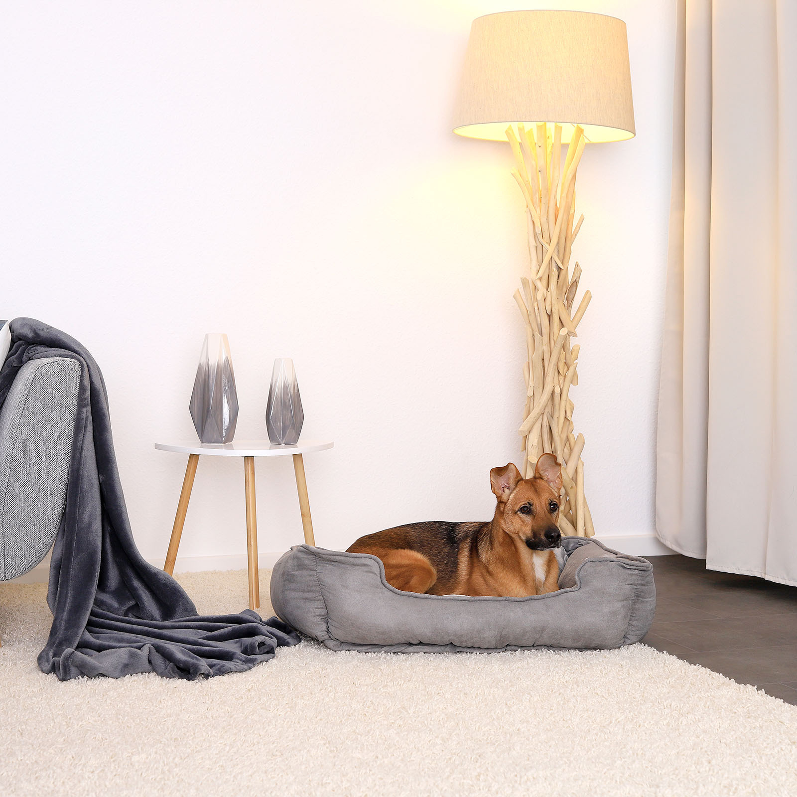 Lionto Hundebetten Lionto 2-in-1 Hundebett Hundekissen M