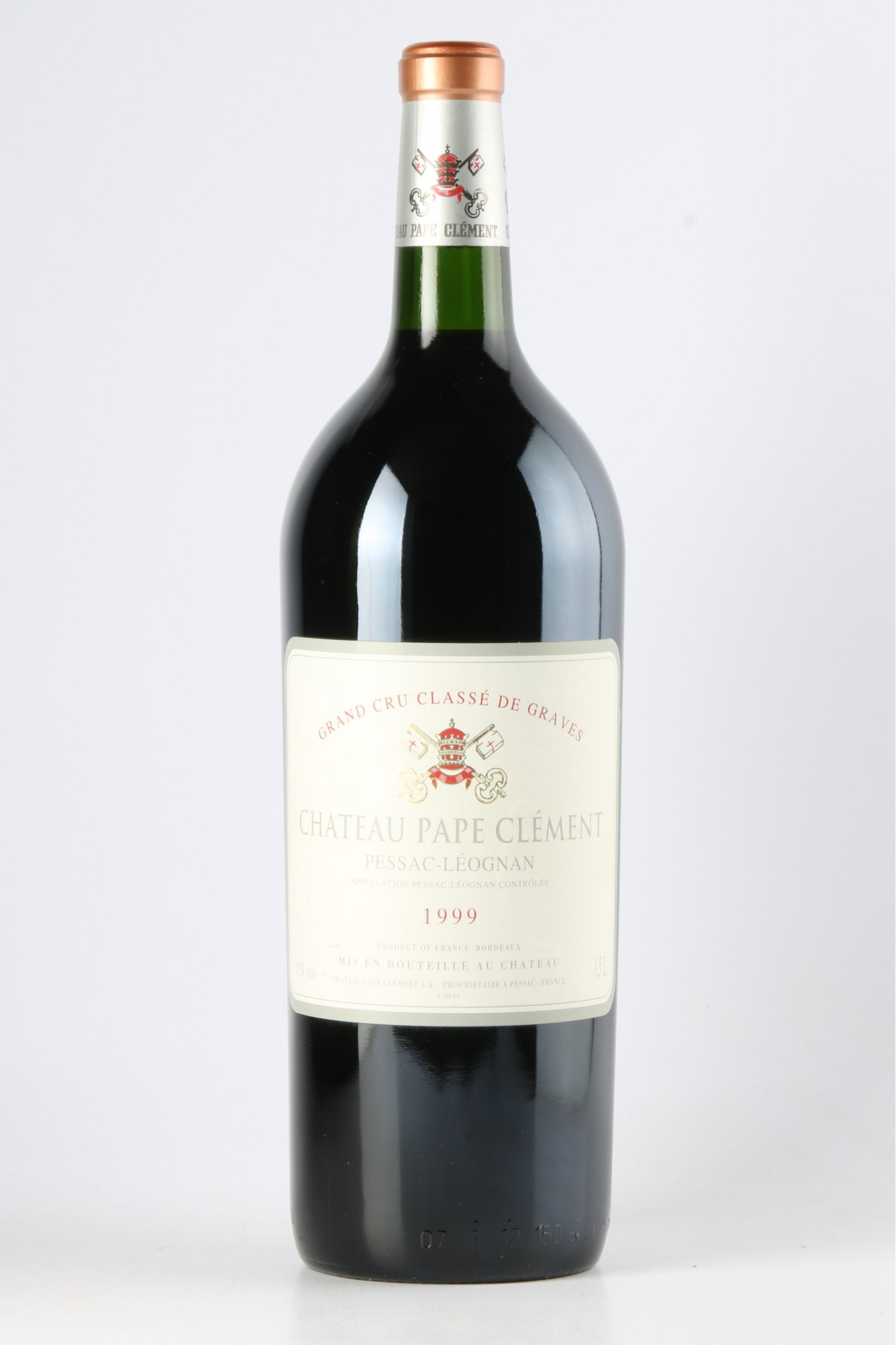 Vin 1999 CHÂTEAU PAPE CLEMENT Magnum 1999, Pessac Leognan. Vin ancien - SoDivin