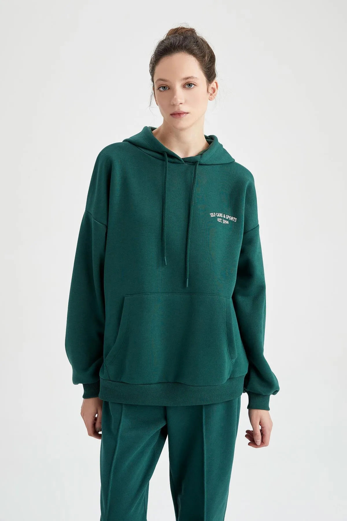DeFacto  Weiches, flauschiges Sweatshirt mit Kapuze in Oversize-Passform
