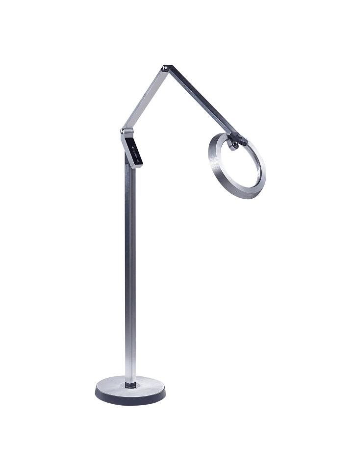 Beliani Stehleuchten CARINA in Silber - (W) 63 x (H) 170 x (L) 27 cm günstig kaufen onesize