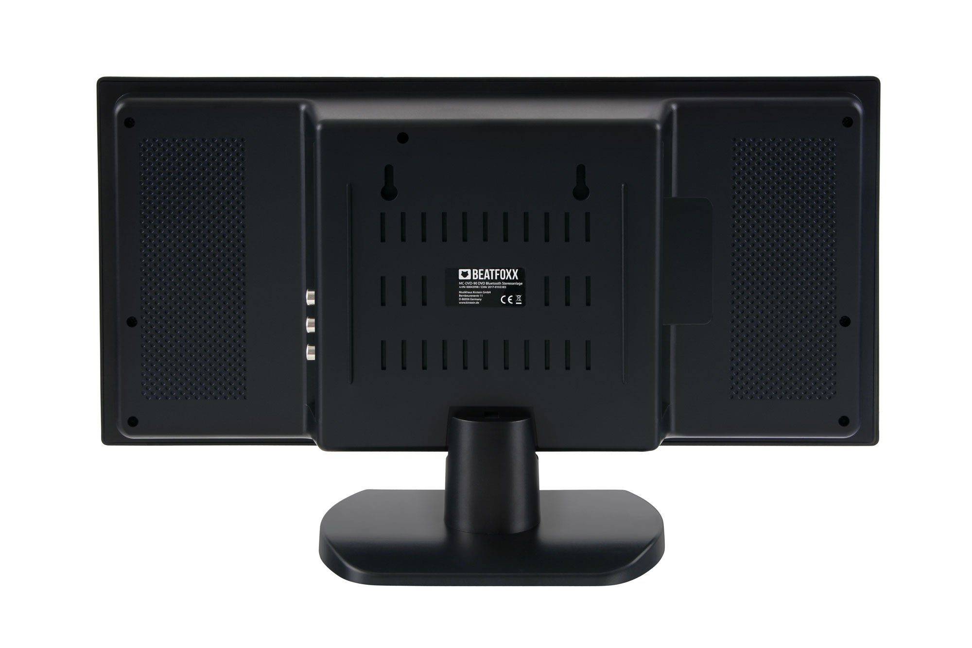 Beatfoxx MC-DVD-90 Vertikal Stereoanlage (UKW/MW-Radio, 6,00 W, Microanlage mit DVD-Player, CD/MP3, USB/SD, Bluetooth, HDMI und AUX)