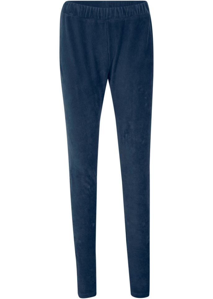 Feincord-Leggings mit breitem Komfortbund