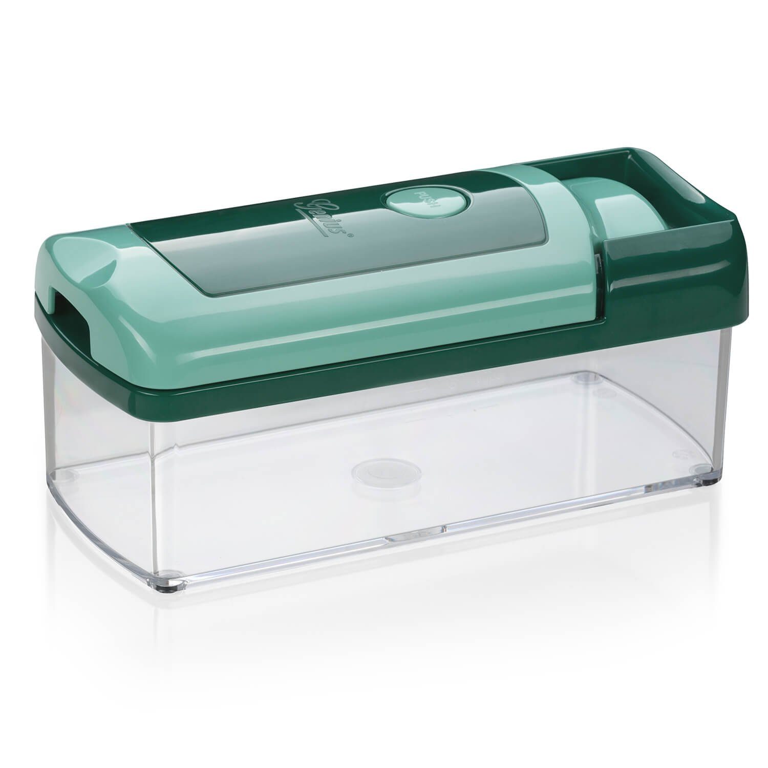Genius Gemüseschneider Nicer Dicer Fusion smart, Set 34-tlg., mintgrün, präzisionsgeschliffene Klingen aus Edelstahl in GNOX-Qualität