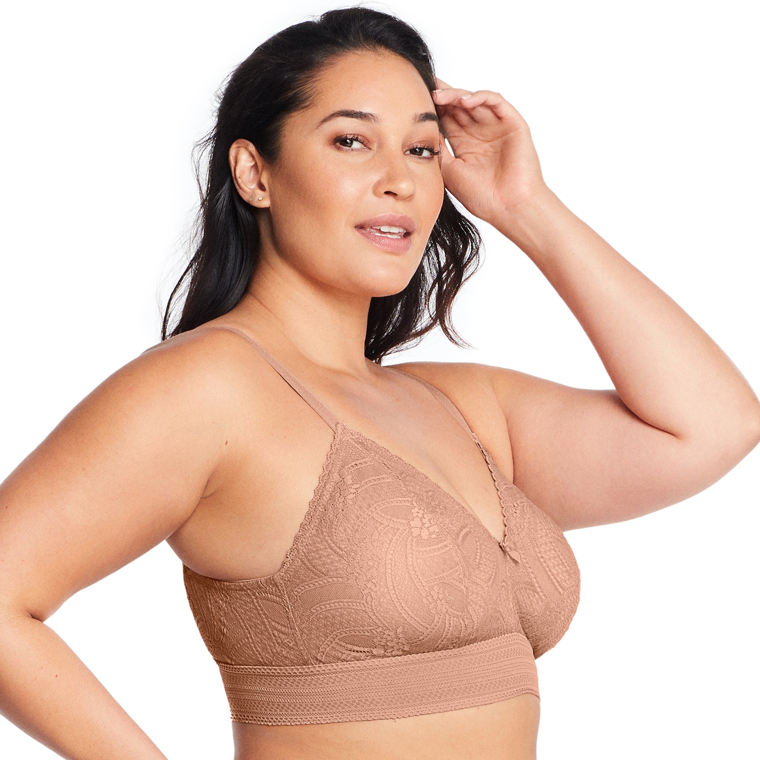 Bramour Gramercy Spitzen-Bralette de luxe - Cappuccino