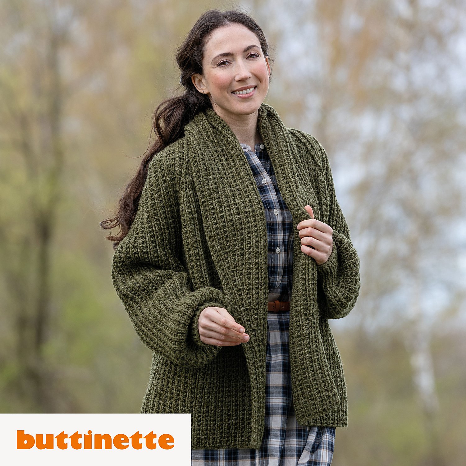 Strickanleitung – Oversized Cardigan aus Woll Butt Heidi