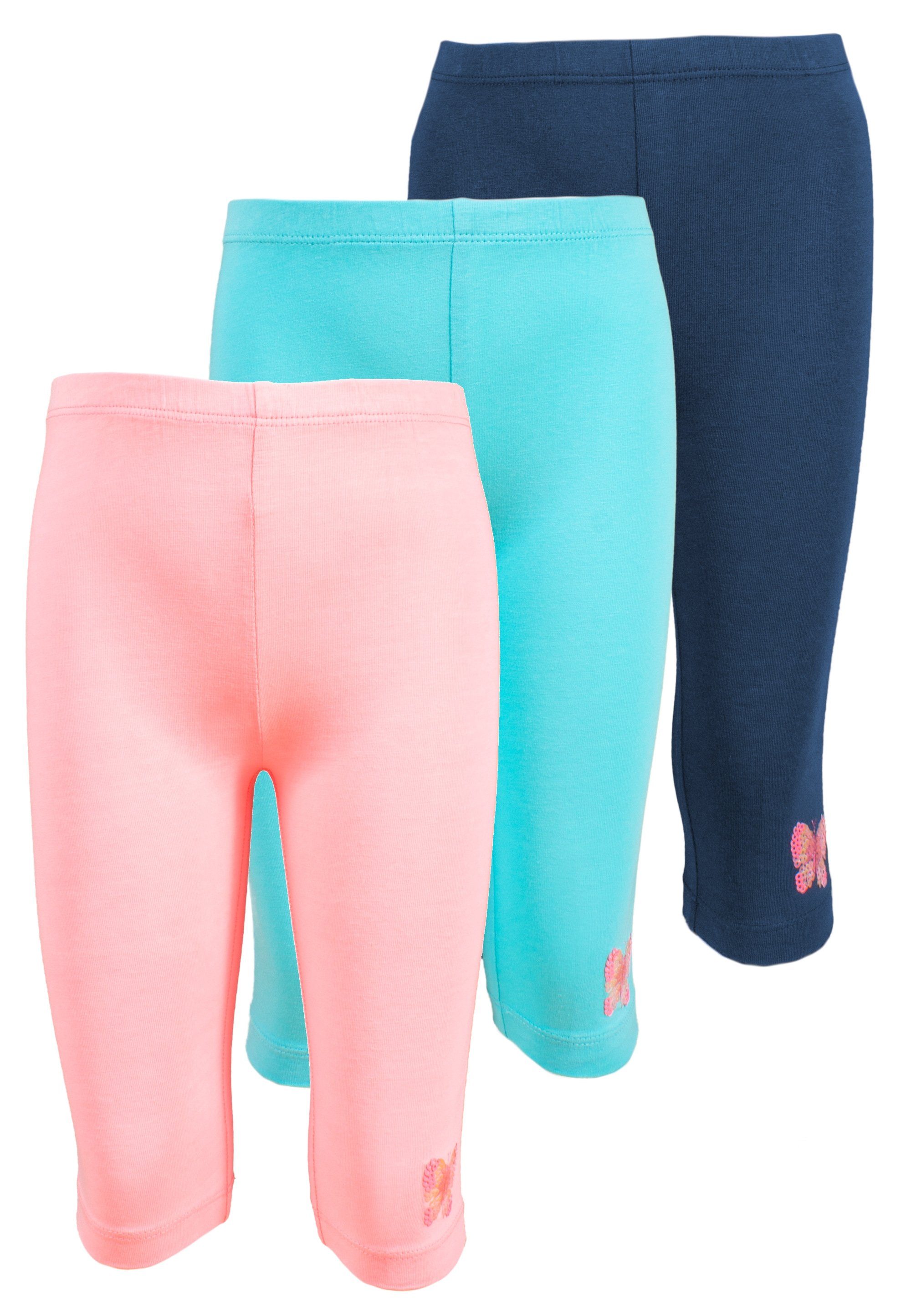SALT AND PEPPER Caprihose (3-tlg) mit funkelnden Pailletten