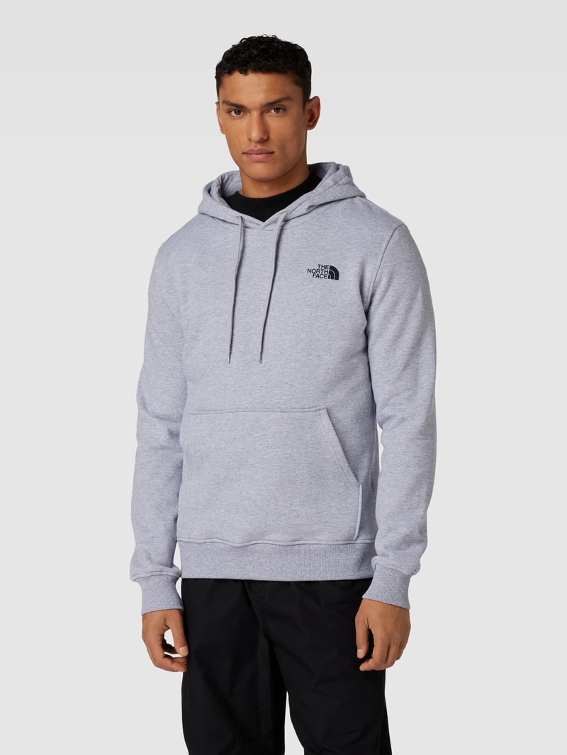 Hoodie mit Label-Print Modell 'Simple Dome' in hellgrau