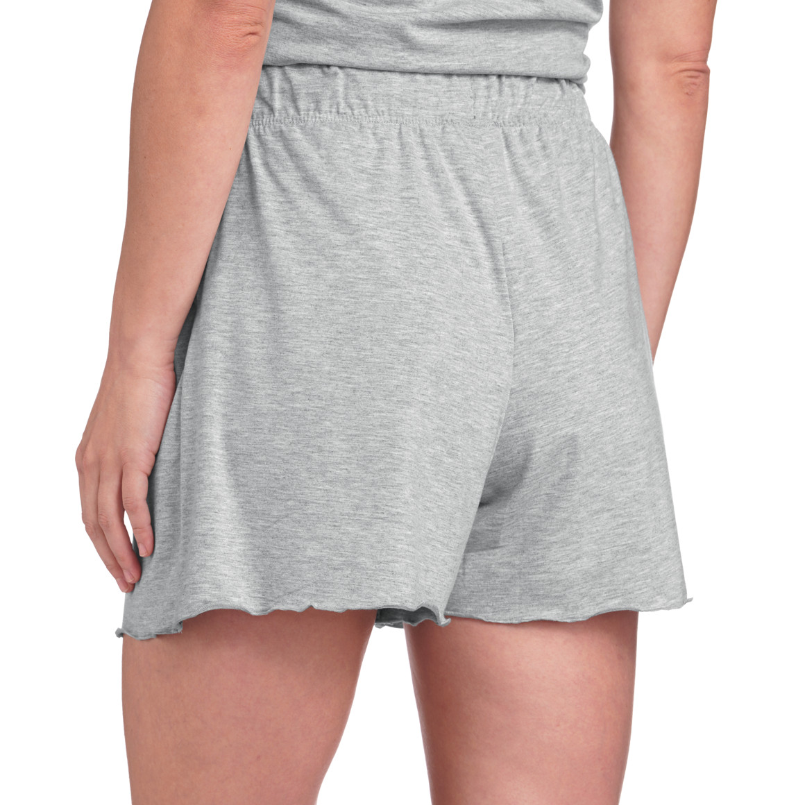 Damen Loungewear-Shorts mit Wellenbündchen