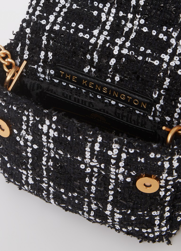 Kurt Geiger  Kensington Mini handtas met tweed-look en afneembare schouderriem