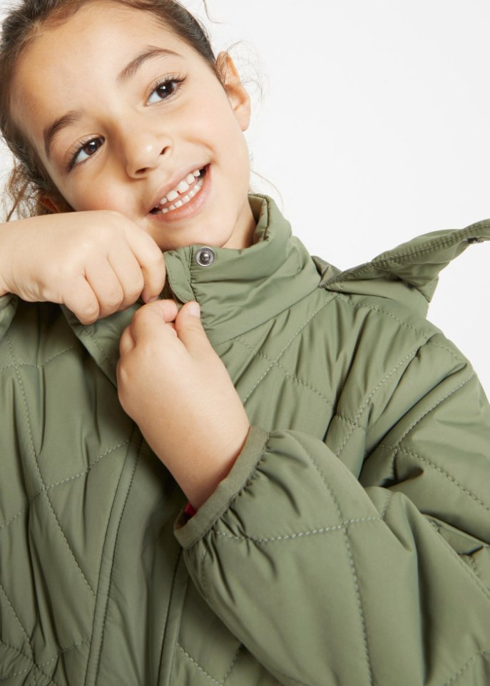 Mädchen Parka mit Rauten Steppmuster