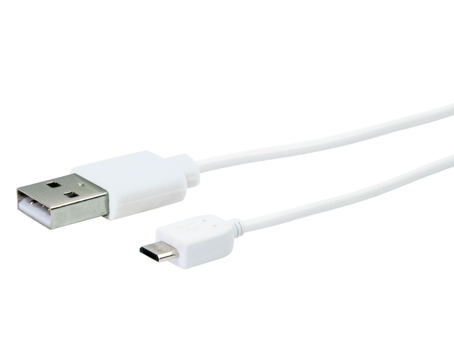 Schwaiger LK200M 2 Meter weißes Micro-USB-Ladekabel