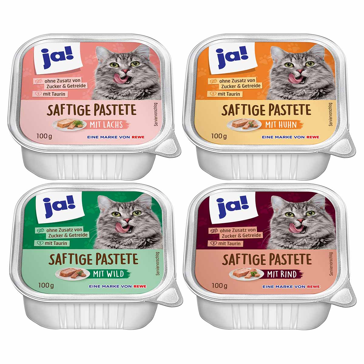 ja! Katzennassfutter Mixpaket Saftige Pastete kaufen