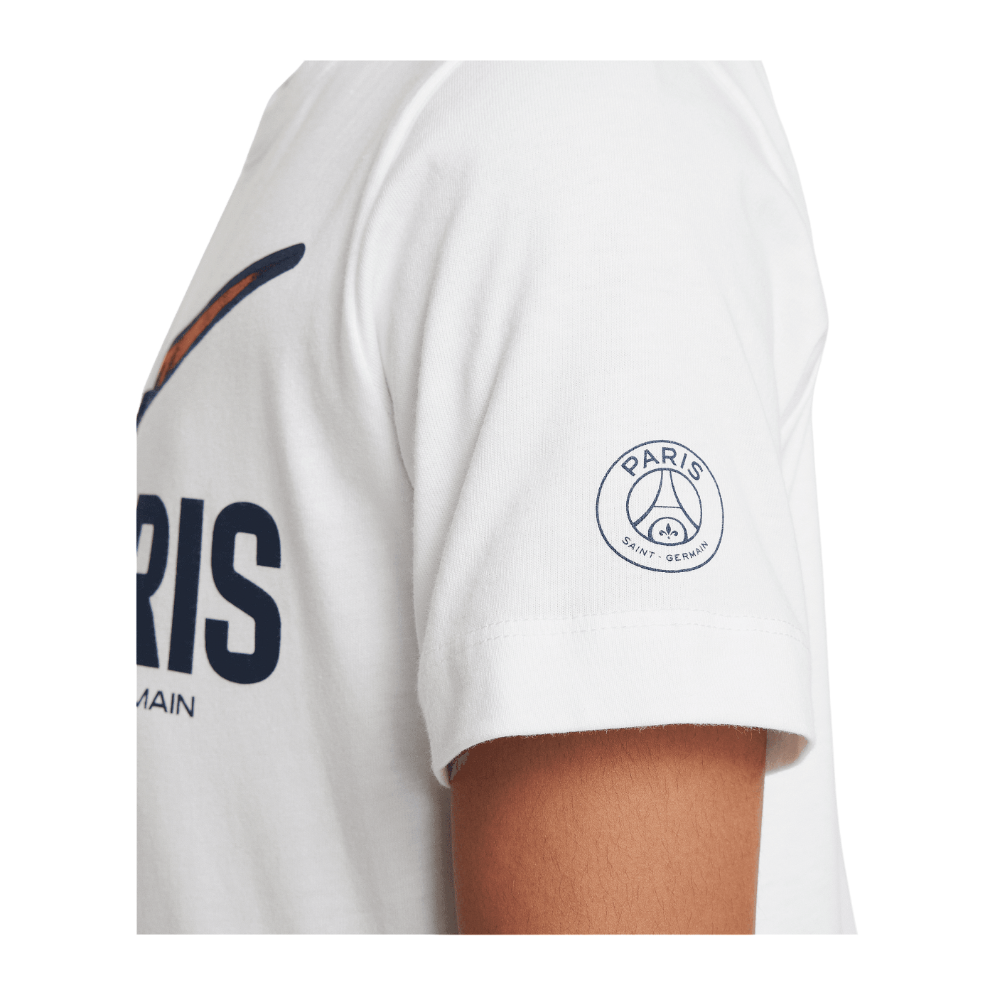 Nike Paris St. Germain Swoosh T-Shirt Kids Weiss F100
