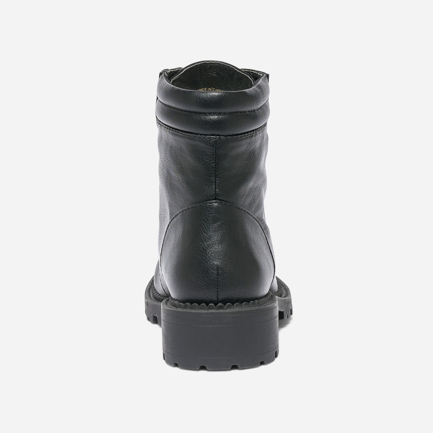 Boots TEXTO noir avec œillets-chaine métal