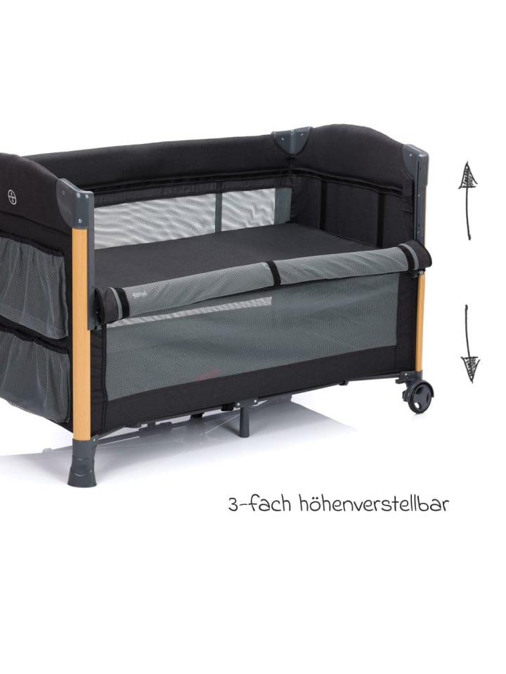 fillikid 2 in 1 Reisebett & Beistellbett Cadiz in in grau günstig kaufen onesize