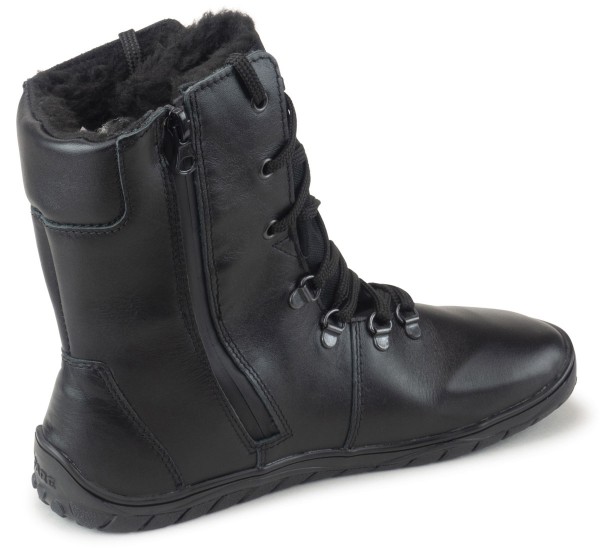 Fare Bare |vB ~ Schnürstiefel Leder Winter + Tex ~ Schwarz
