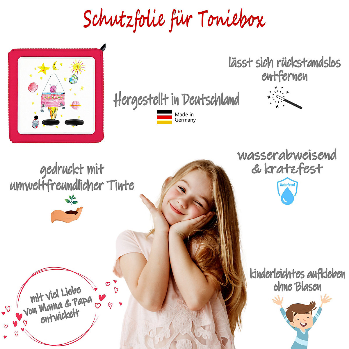 Schutzfolie für Toniebox, Dekofolie für Toniebox, Toniebox Aufkleber