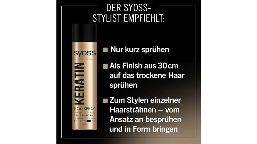 syoss Haarspray Keratin Haltegrad 4 400 ml