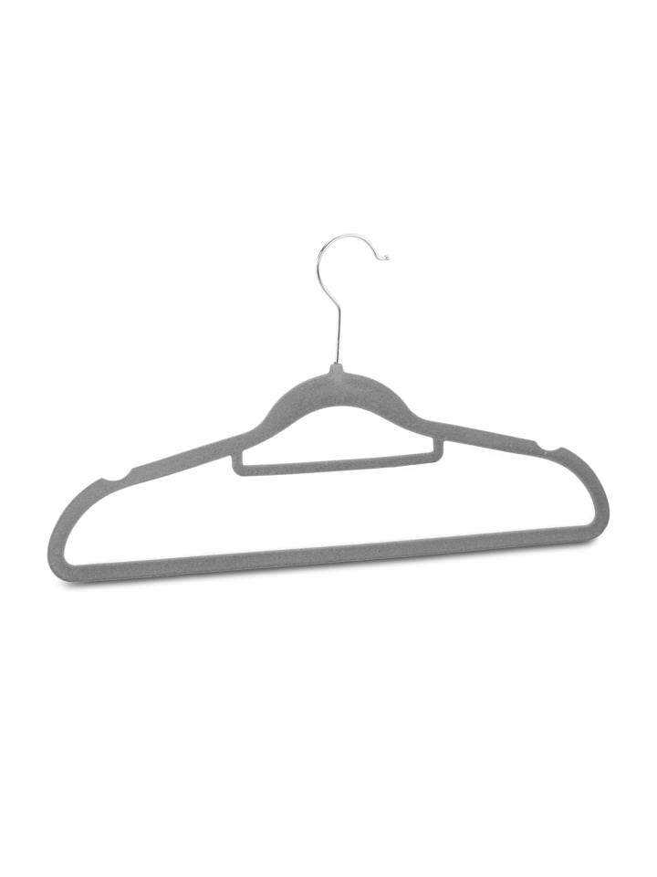 relaxdays 30er Set: Kleiderbügel in Grau günstig kaufen onesize