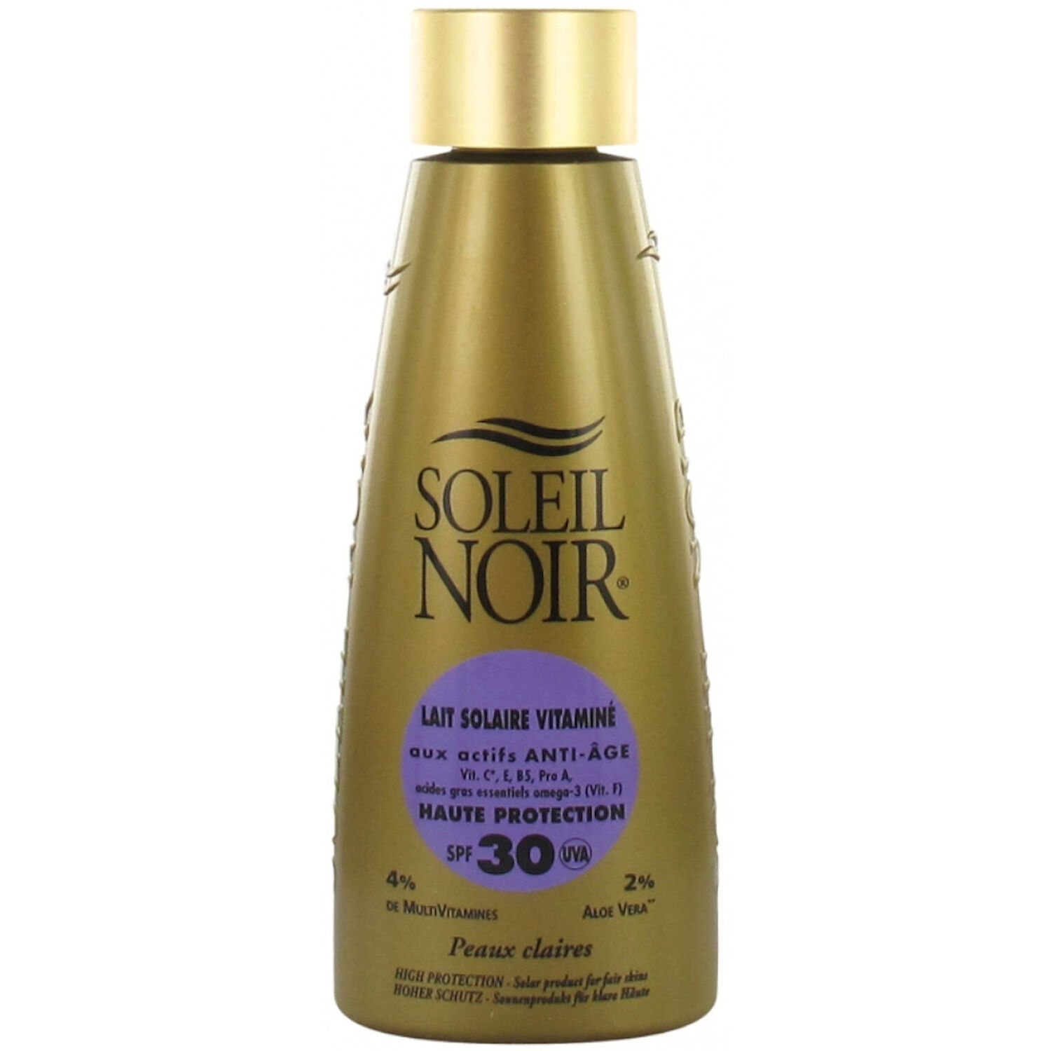 Soleil Noir Lait Solaire Vitaminé SPF30 Haute Protection