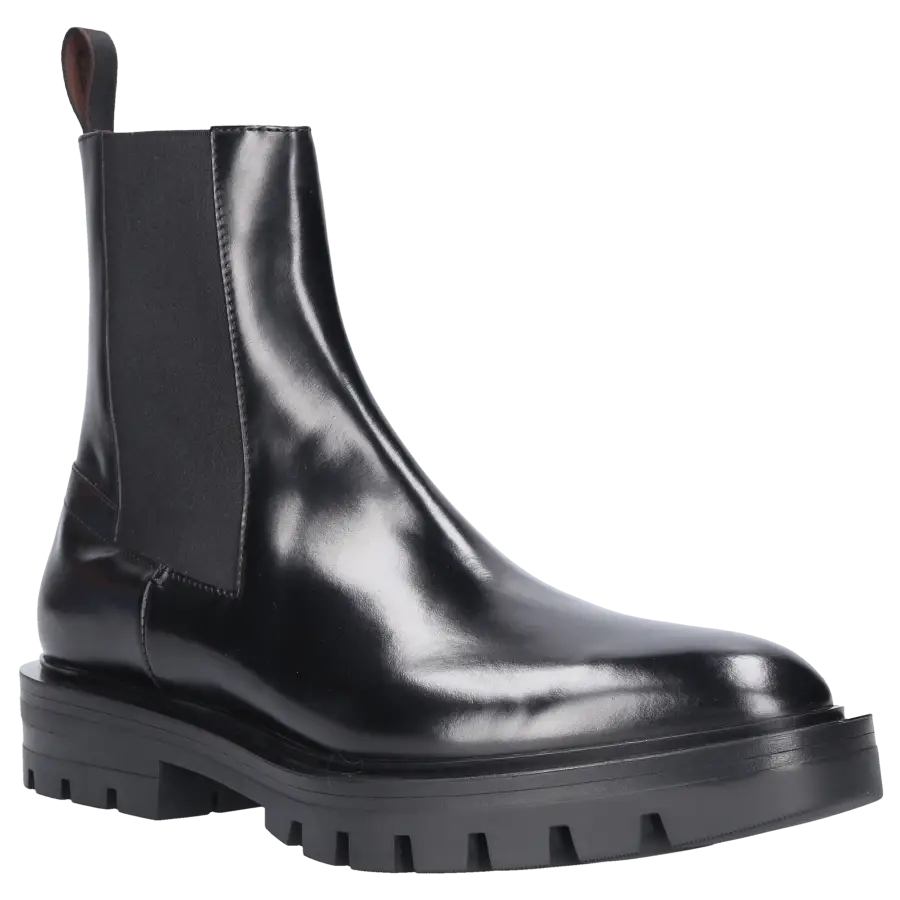 Santoni - Chelsea Boots 59648 Kalbsleder - schwarz