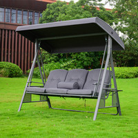 Home Deluxe Hollywoodschaukel DESCANSO Grau