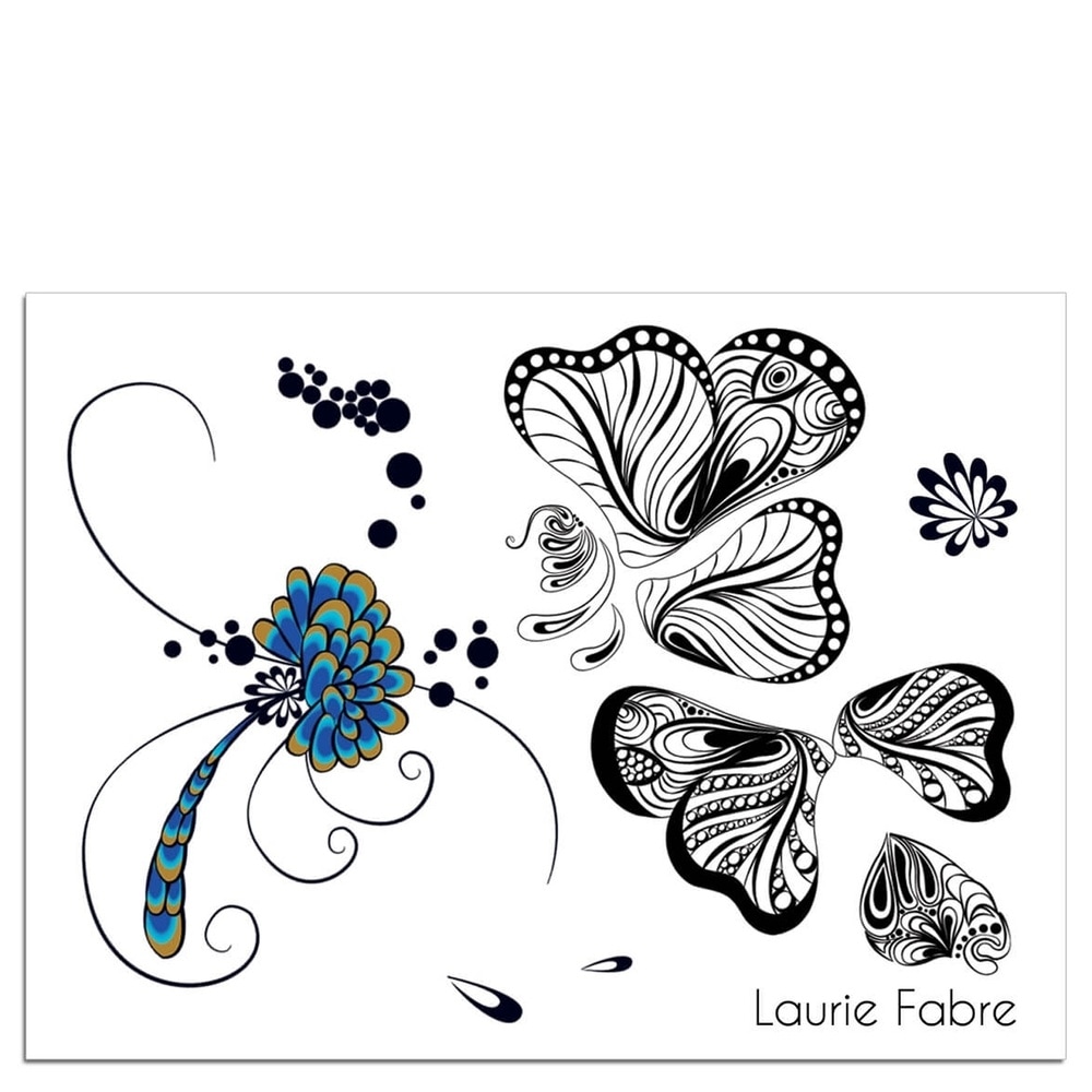 Sioou Mini Paon Tatouage éphémère