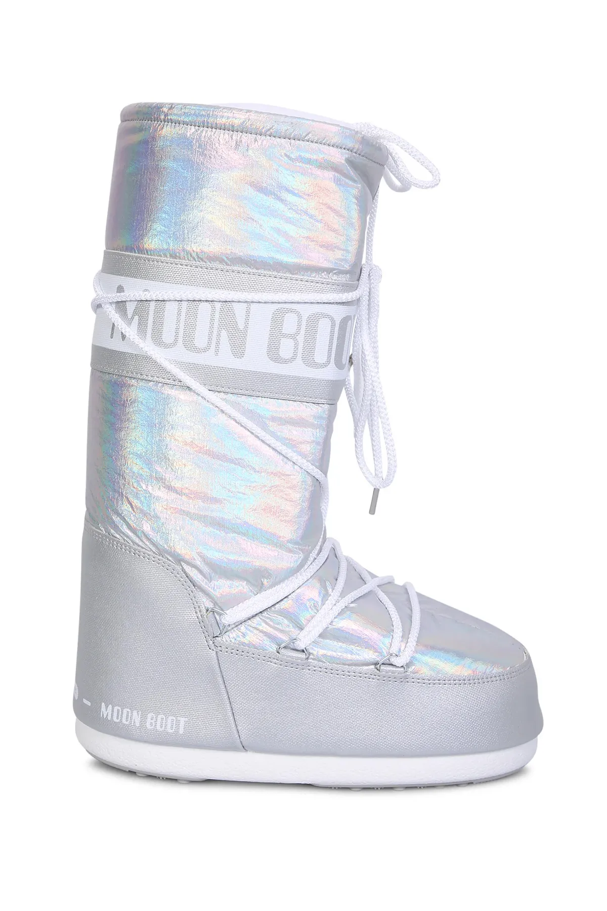 MOON BOOT  Silberne Stiefel & Booties für Damen/Mädchen