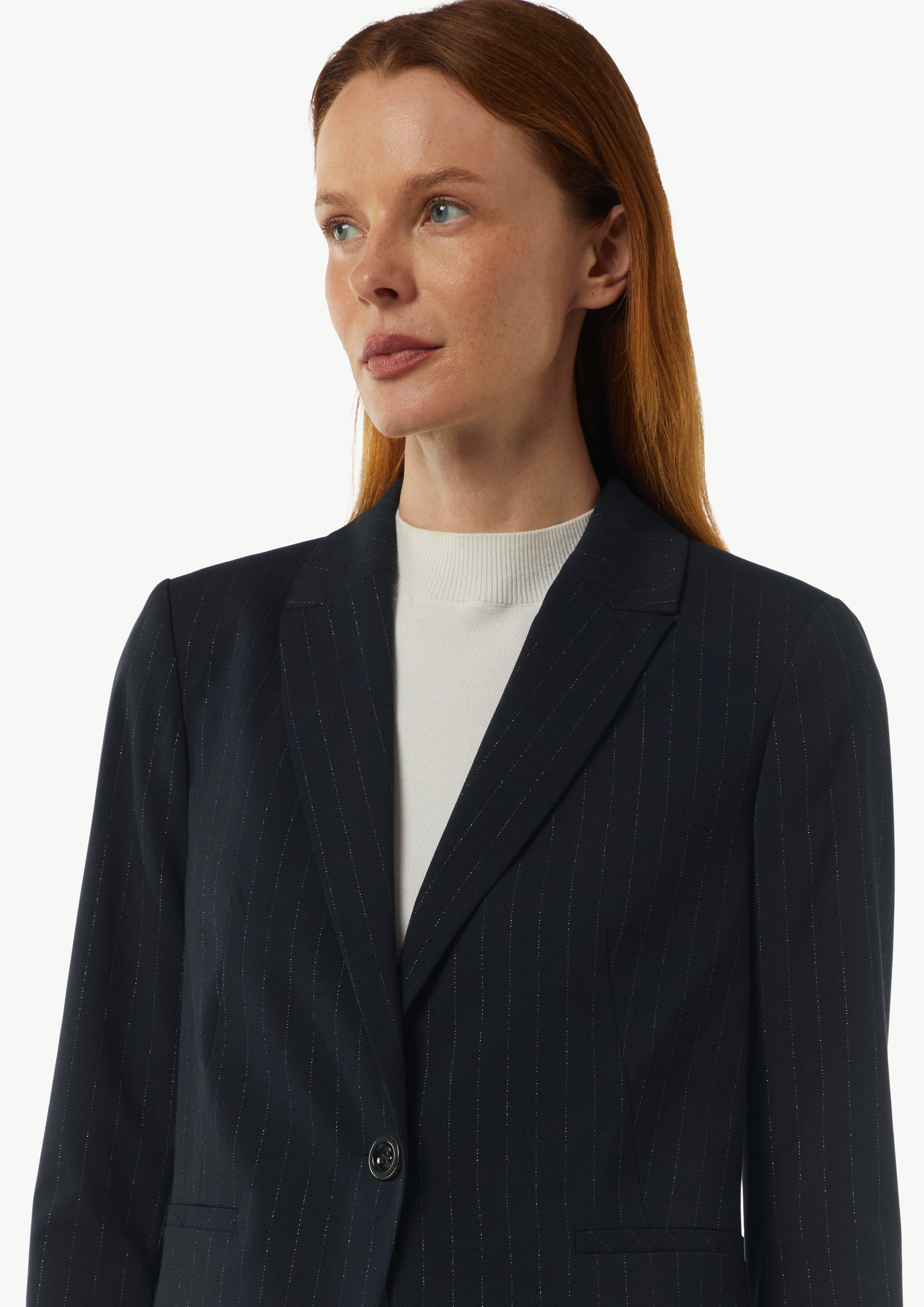 Blazer in Nadelstreifen-Optik - navy