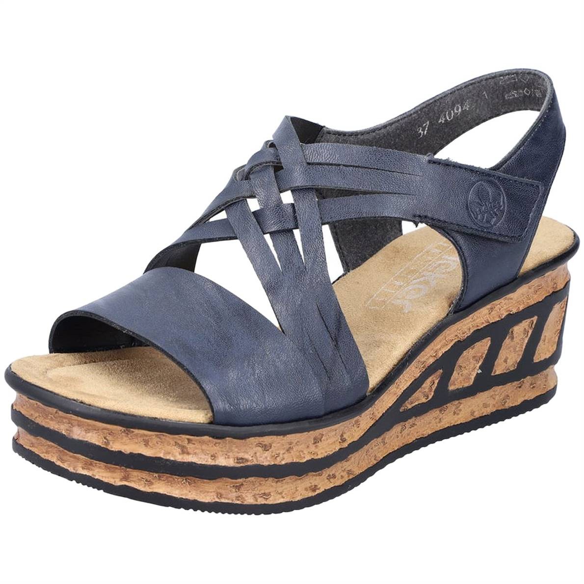 RIEKER Sling-Pumps blau