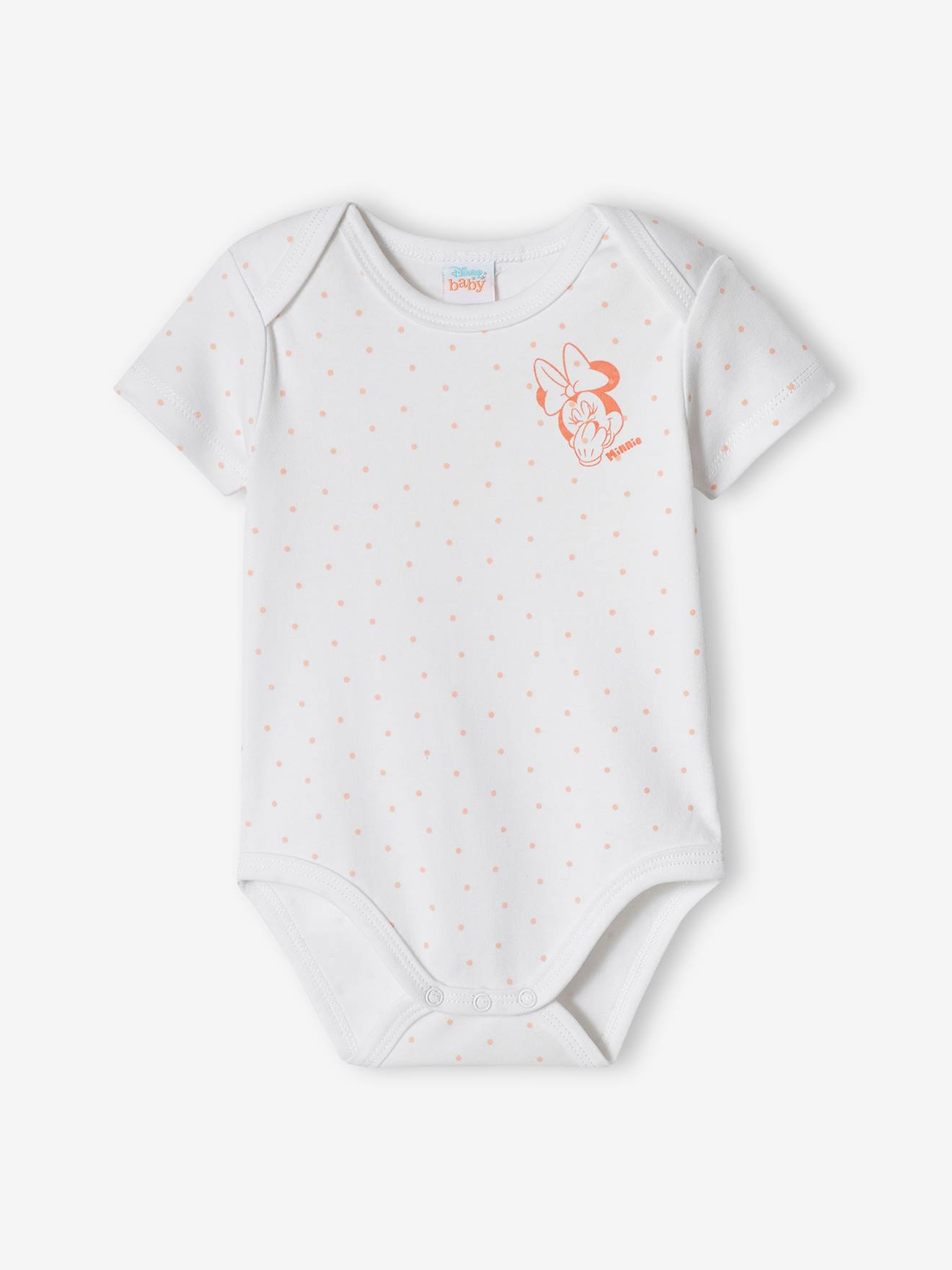 Lot de 2 bodies bébé fille DS® Minnie pêche