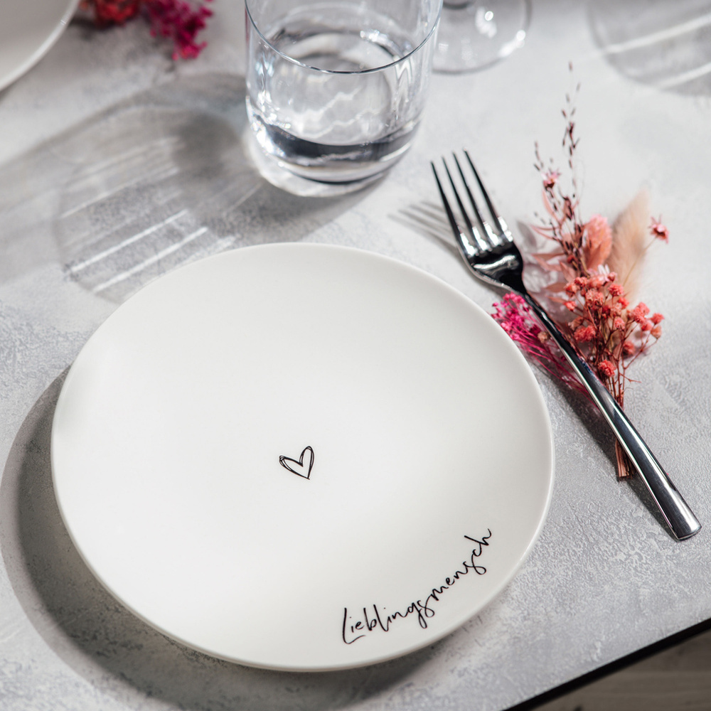 Villeroy & Boch Assiette dessert Lieblingsmensch Statement Assiette