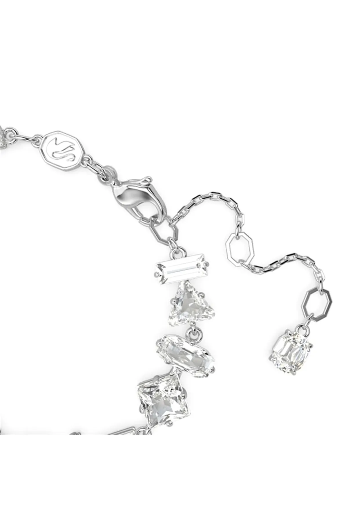 Swarovski  Armband - Silberfarben - Naturstein