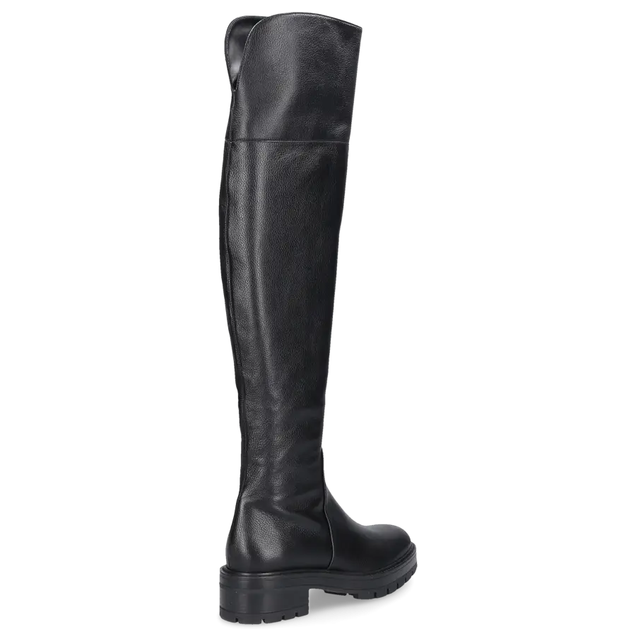 Aquazzura - Stiefel WHITNEY BOOT FLAT Kalbsleder - schwarz