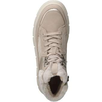 Tom Tailor Sneaker Bootie in beige