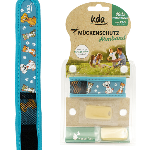 MÜCKENSCHUTZ Armband Kinder Hund/Katze KDA  1 St