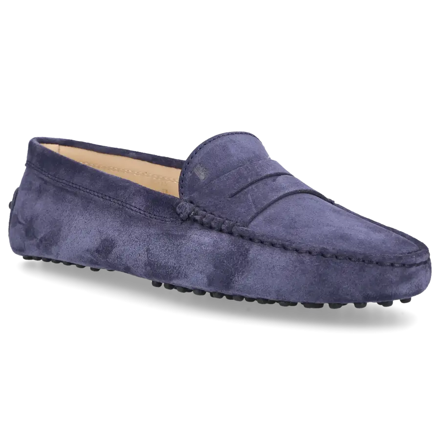 Tod's - Mokassins GOMMINI Veloursleder - blau
