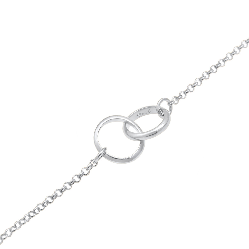 Elli Elli Bracelet Colliers pour femmes reliés en 925/1000 argent massif Bracelet