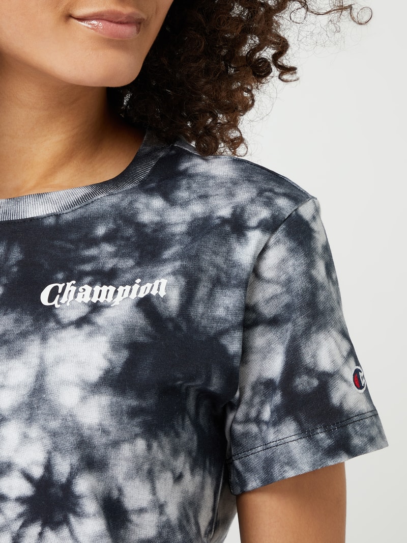 Custom Fit T-Shirt aus Baumwolle - Champion x P&C - Exklusiv bei uns in schwarz