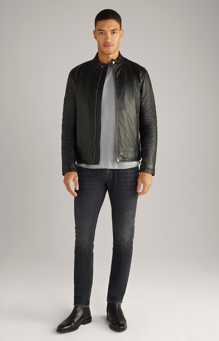 Merinowoll-Pullover Lelios in Grau