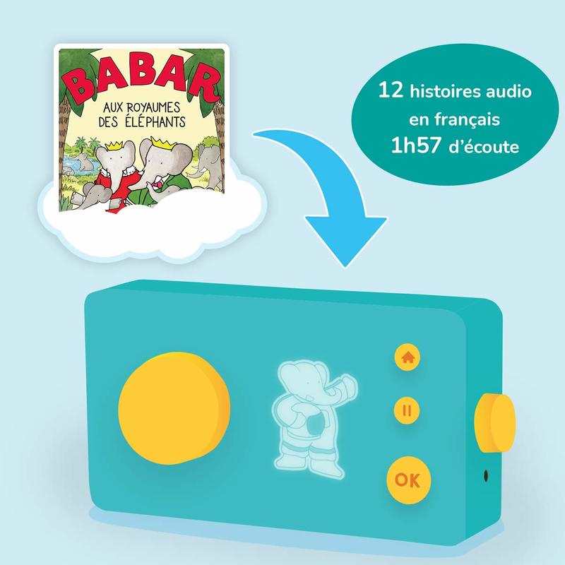 Album audio Babar aux royaumes des éléphants Lunii