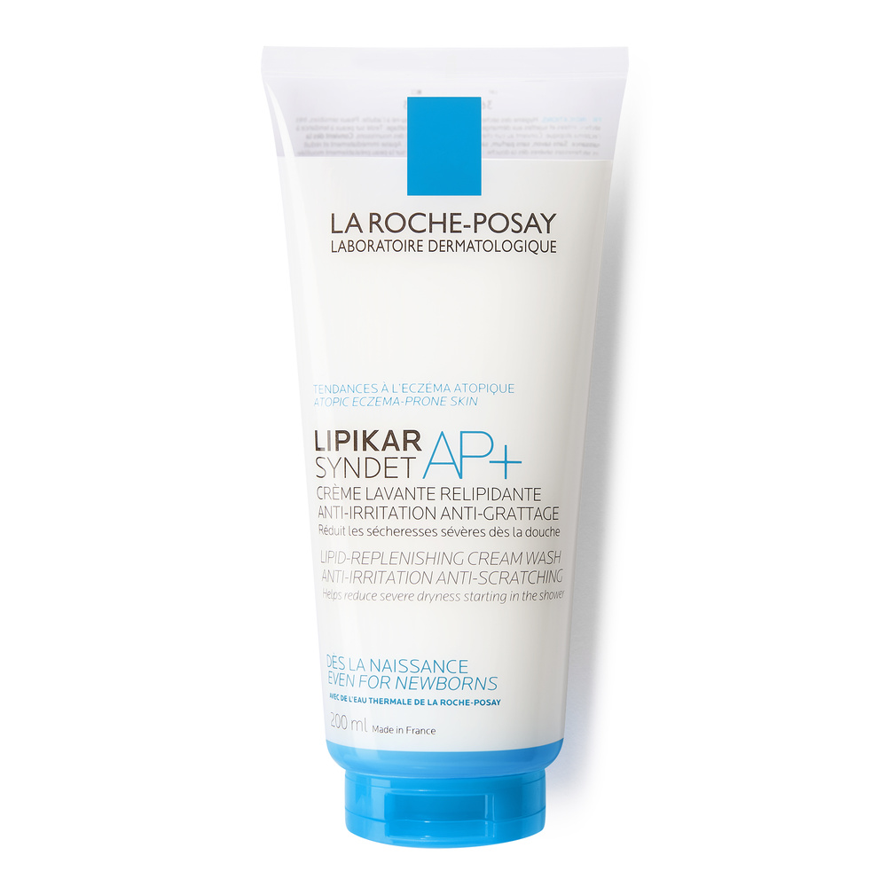 La Roche-Posay Lipikar Syndet AP+ Crème lavante relipidante 200ml Crème lavante nourissons, enfants et adultes anti irritations, anti grattage