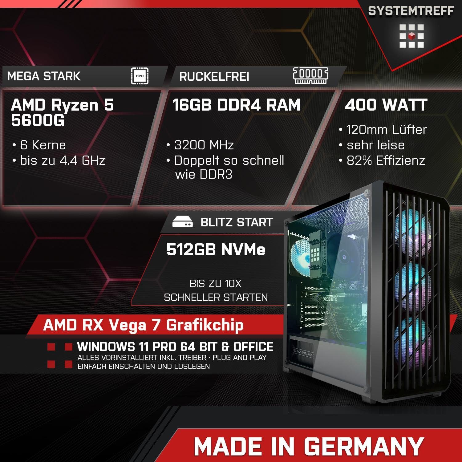 SYSTEMTREFF Gaming-PC-Komplettsystem (24