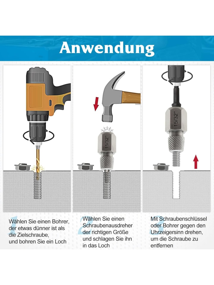 COSTWAY 27 tlg. Set Schraubenausdreher Set in Blau günstig kaufen onesize
