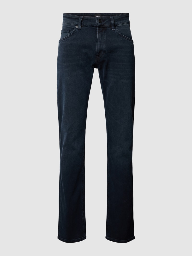 Regular Fit Jeans im 5-Pocket-Design Modell 'Maine' in marineblau